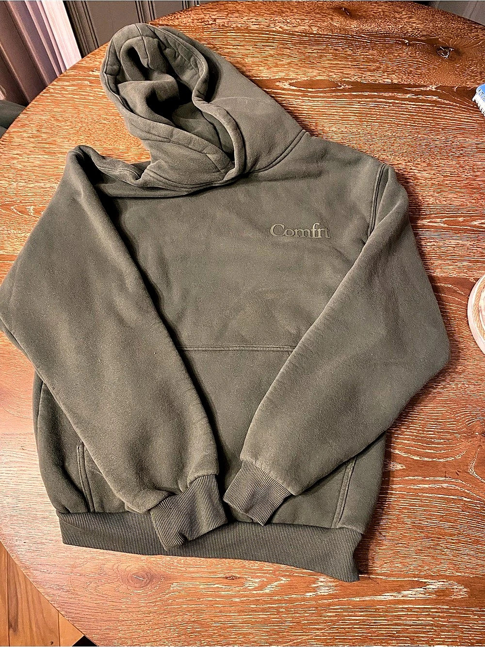 Comfrt Minimalist Hoodie and Sweatpants Set Olive & Green XS